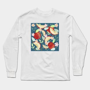 Apples & Flowers Long Sleeve T-Shirt